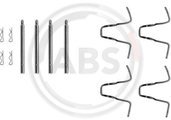 A.B.S. priedų komplektas, diskinių stabdžių trinkelės 1005Q