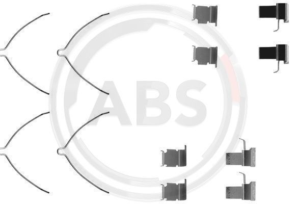 A.B.S. Комплектующие, колодки дискового тормоза 1261Q