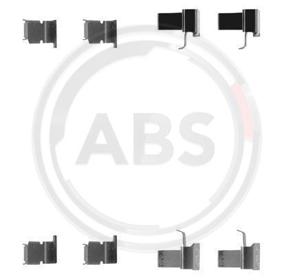 A.B.S. Комплектующие, колодки дискового тормоза 1262Q