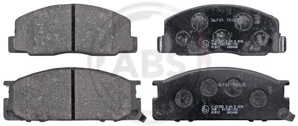 A.B.S. Комплект тормозных колодок, дисковый тормоз 36701