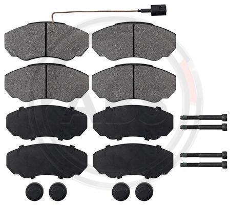 A.B.S. Комплект тормозных колодок, дисковый тормоз 37331
