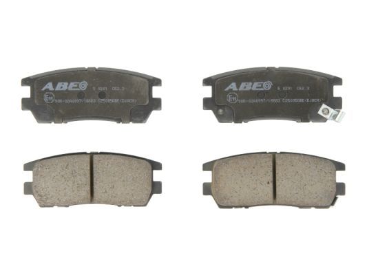 ABE Комплект тормозных колодок, дисковый тормоз C25005ABE