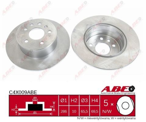ABE stabdžių diskas C4X009ABE