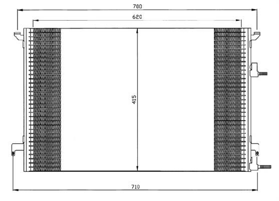 ACR Конденсатор, кондиционер 300558