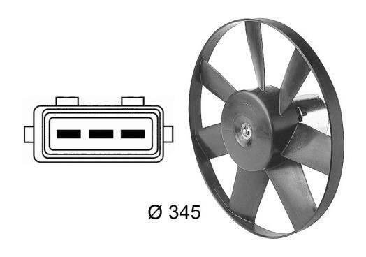 ACR ventiliatorius, radiatoriaus 330314