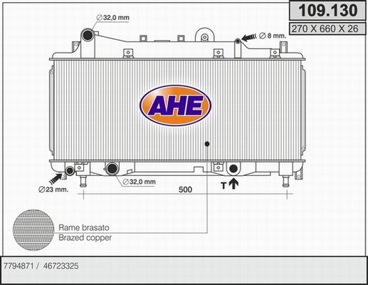 AHE radiatorius, variklio aušinimas 109.130