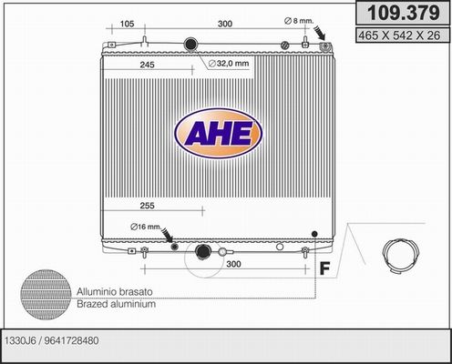 AHE radiatorius, variklio aušinimas 109.379