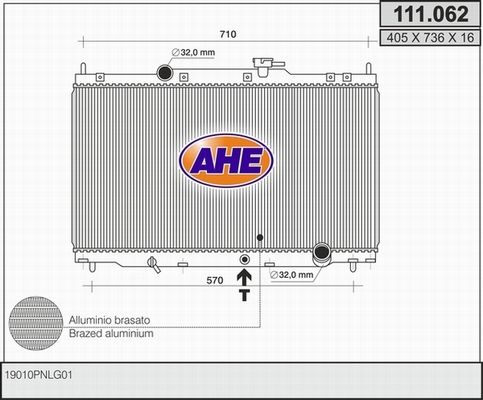 AHE radiatorius, variklio aušinimas 111.062