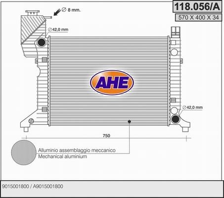 AHE radiatorius, variklio aušinimas 118.056/A