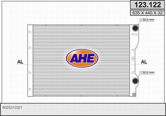 AHE radiatorius, variklio aušinimas 123.122