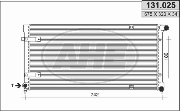 AHE radiatorius, variklio aušinimas 131.025