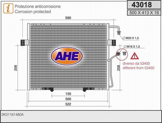 AHE kondensatorius, oro kondicionierius 43018