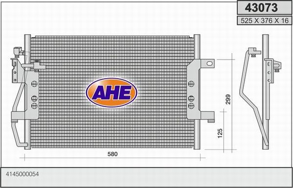 AHE Конденсатор, кондиционер 43073