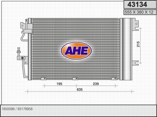 AHE Конденсатор, кондиционер 43134