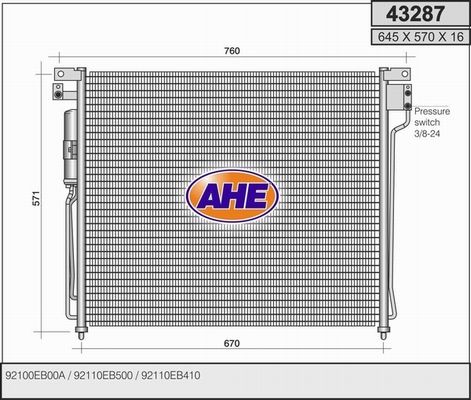 AHE kondensatorius, oro kondicionierius 43287