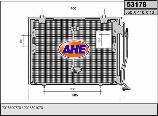 AHE Конденсатор, кондиционер 53178