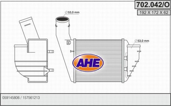 AHE Интеркулер 702.042/O