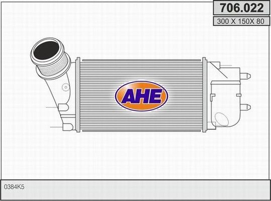 AHE tarpinis suslėgto oro aušintuvas, kompresorius 706.022