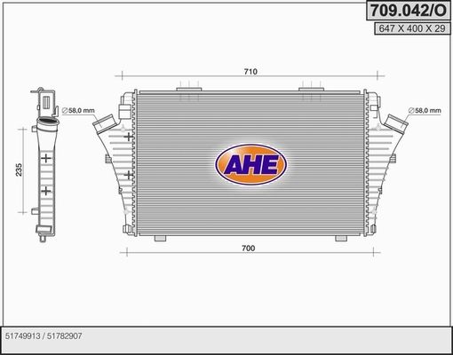 AHE Интеркулер 709.042/O