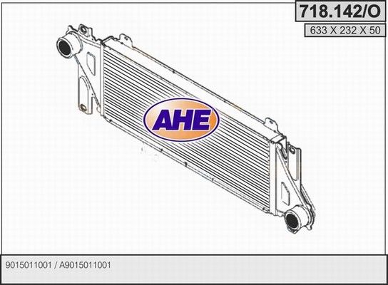 AHE tarpinis suslėgto oro aušintuvas, kompresorius 718.142/O
