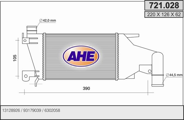 AHE Интеркулер 721.028