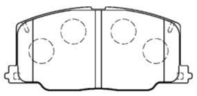 AISIN Комплект тормозных колодок, дисковый тормоз A1N038