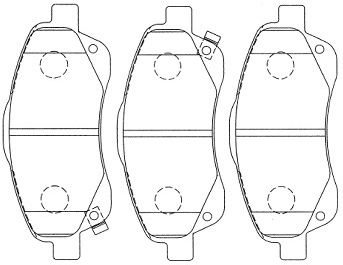 AISIN Комплект тормозных колодок, дисковый тормоз A1N190