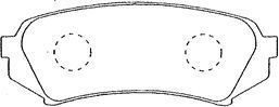 AISIN Комплект тормозных колодок, дисковый тормоз A2N004