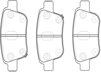 AISIN Комплект тормозных колодок, дисковый тормоз A2N191