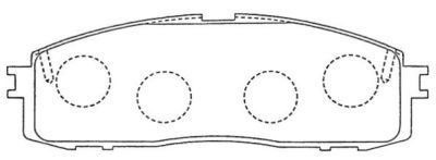 AISIN Комплект тормозных колодок, дисковый тормоз ASN-146