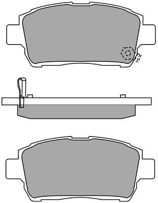 AISIN Комплект тормозных колодок, дисковый тормоз ASN-2101