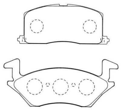 AISIN Комплект тормозных колодок, дисковый тормоз ASN-272