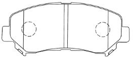 AISIN Комплект тормозных колодок, дисковый тормоз B1N094