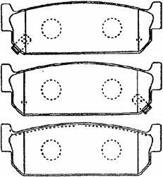 AISIN Комплект тормозных колодок, дисковый тормоз B2N057