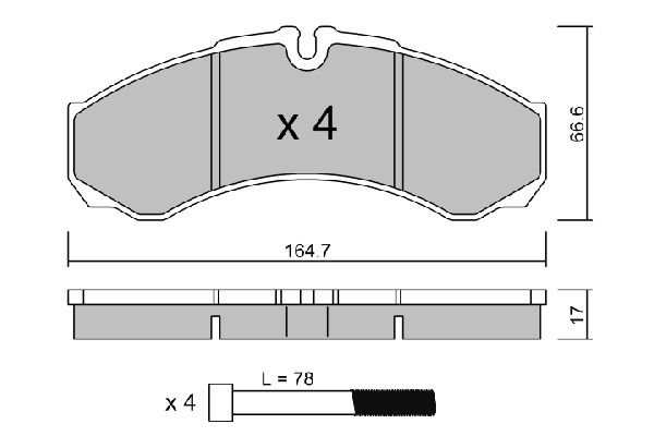 AISIN Комплект тормозных колодок, дисковый тормоз BPIV-1002
