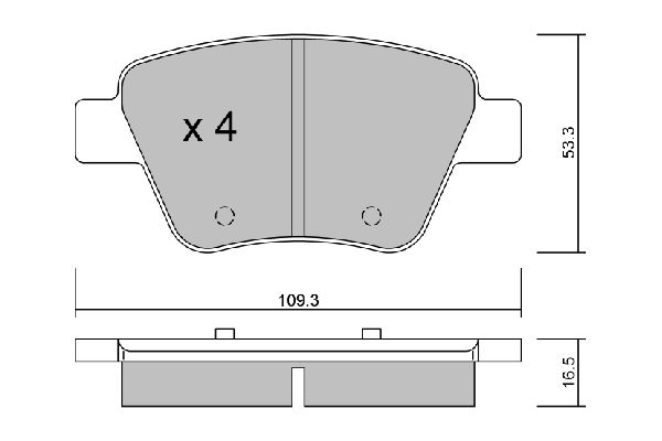 AISIN Комплект тормозных колодок, дисковый тормоз BPVW-2006