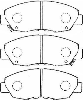 AISIN Комплект тормозных колодок, дисковый тормоз C1N034