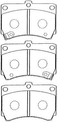 AISIN Комплект тормозных колодок, дисковый тормоз E1N014