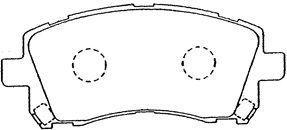 AISIN Комплект тормозных колодок, дисковый тормоз F1N013