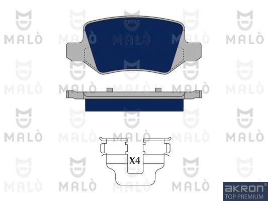 AKRON-MALÒ Комплект тормозных колодок, дисковый тормоз 1050181