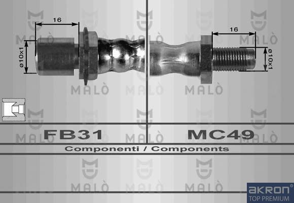 AKRON-MALÒ Тормозной шланг 80146