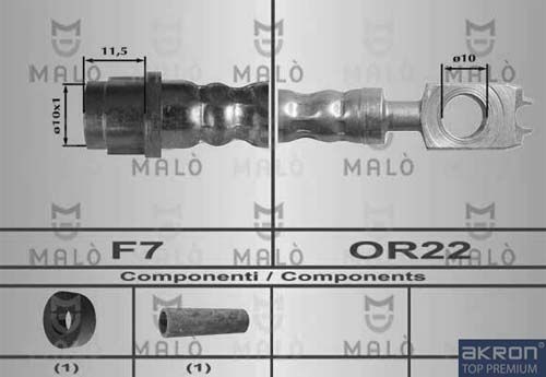 AKRON-MALÒ Тормозной шланг 80166
