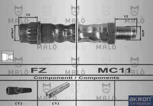 AKRON-MALÒ Тормозной шланг 80208