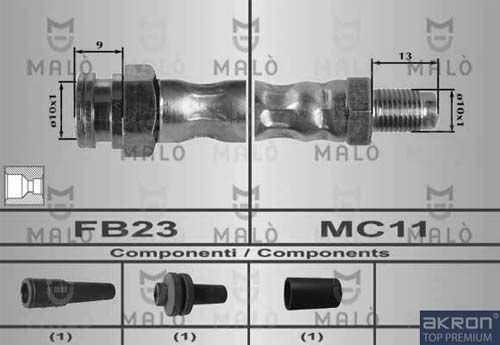 AKRON-MALÒ stabdžių žarnelė 80262