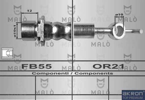 AKRON-MALÒ Тормозной шланг 80324