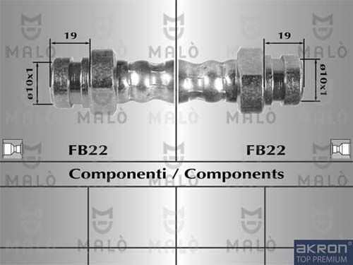 AKRON-MALÒ Тормозной шланг 80325