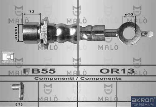 AKRON-MALÒ Тормозной шланг 80345