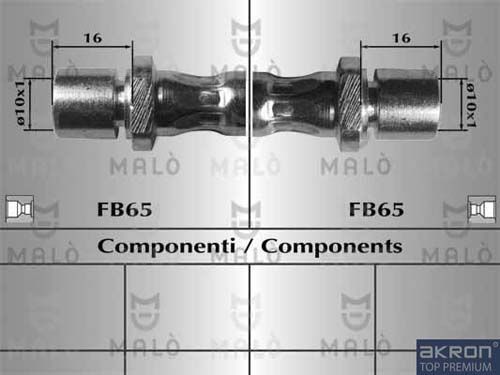 AKRON-MALÒ Тормозной шланг 80378