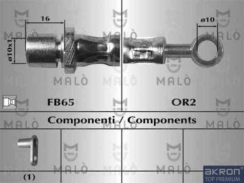 AKRON-MALÒ Тормозной шланг 80379