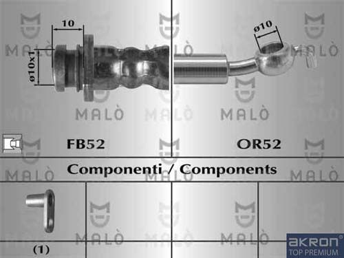 AKRON-MALÒ stabdžių žarnelė 80449